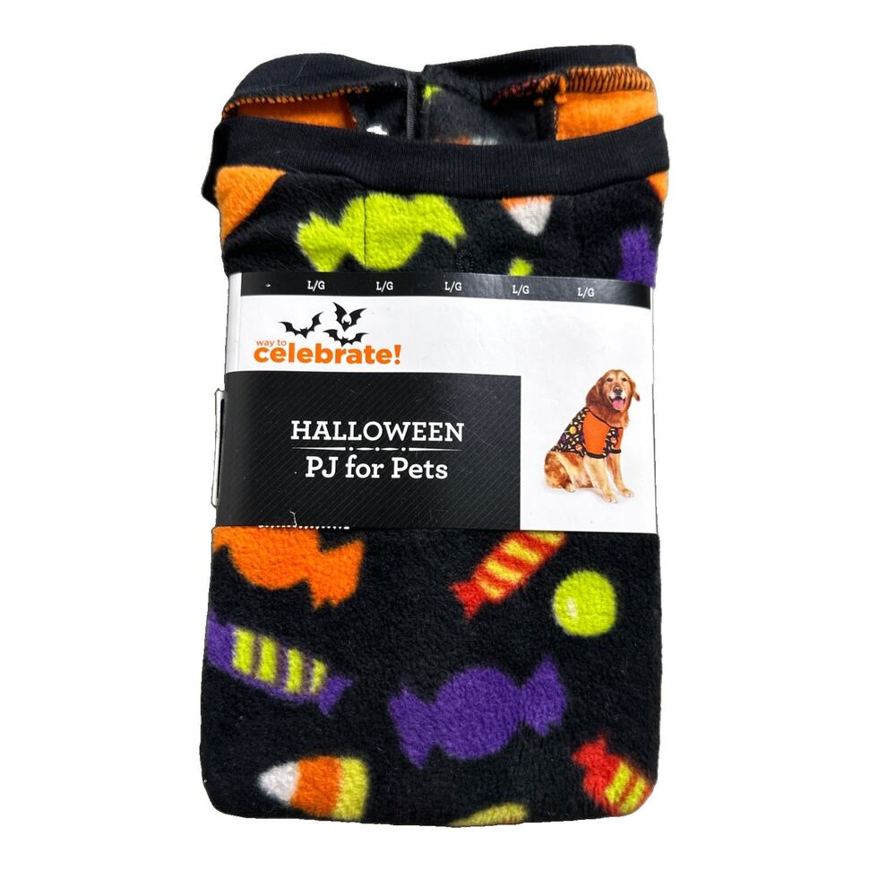 Halloween Celebrate! PJ Sleepwear Large Dog 26 to 32 inches 30 to 55 Lbs New